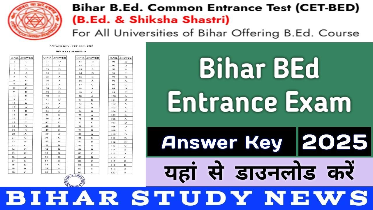 Bihar BEd Answer Key 2025